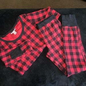 Victoria’s Secret flannel matching set pjs